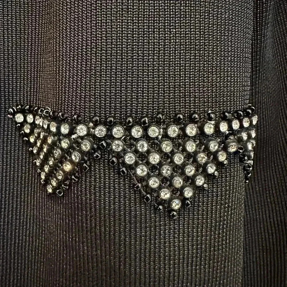 Vintage BCBGMAXAZRIA Y2K Beaded Crystal Sequin Formal Cardigan Plus Size 2X - Picture 6 of 9